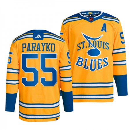 St. Louis Blues Trikot Colton Parayko 55 Adidas 2022-23 Gelb Reverse Retro 2.0 Authentic - Herren